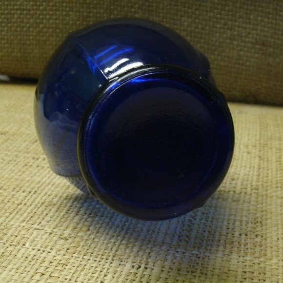 Hazel Atlas Vintage Cobalt Blue Glass Vase - Picture 12 of 16